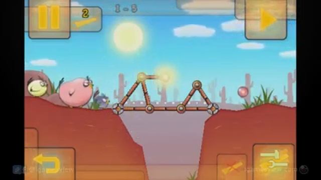 Fat Birds Build a Bridge! - iPhone Gameplay Video смотреть онлайн