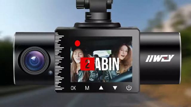 Allan Dash Cam Front Rear and Inside 1080P Three Channels with IR Night Vision Car смотреть онлайн