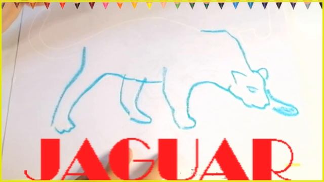 J Легкий Рисуем Ягуара/ J Ягуарды қалай салуға болады / J Yaguarni qanday chizish mumkin смотреть онлайн