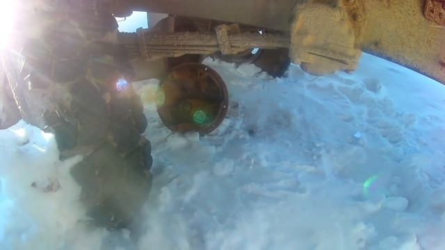 Домик в деревне 55.......снег на крыше !!!