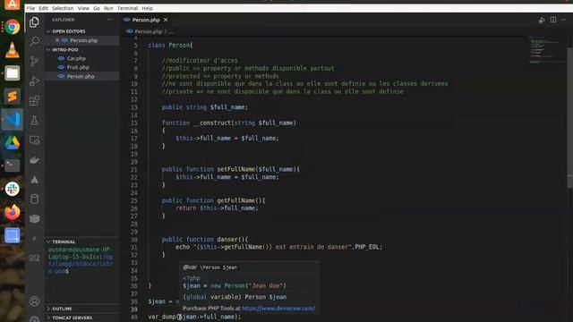 PHP POO: les modificateurs d’accès (public - private - protected) en php #5 смотреть онлайн