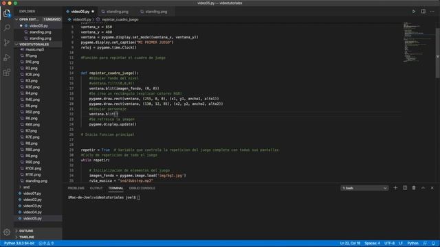 PyGame - Video 05 - Incorporando Sprites en lugar de figuras смотреть онлайн