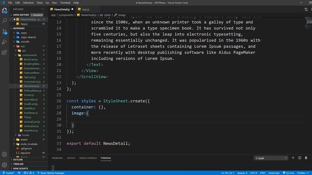 Node js and React Native Project || News / Blog App смотреть онлайн