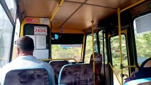 Поездка на автобусе БАЗ А079 Эталон по маршруту 107 г. Севастополь