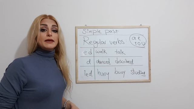 Simple Past Regular verbs زمان ها درانگلیسی قسمت هفتم گذشته ساده افعال با قاعده смотреть онлайн