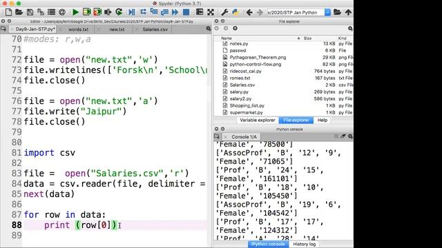 Day - 9 | Python Programming for RTU and BTU Students: File Handling, CSV Reader смотреть онлайн