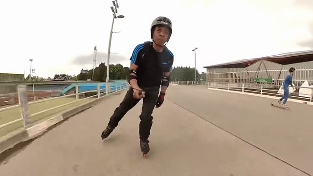 The Old Git Presents Powerslide Inline Stopping Practice смотреть онлайн