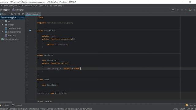php уроки ооп [базовое php ооп] | Урок 9. Трейты смотреть онлайн