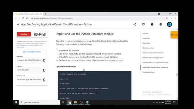 App Dev: Storing Application Data in Cloud Datastore - Python смотреть онлайн