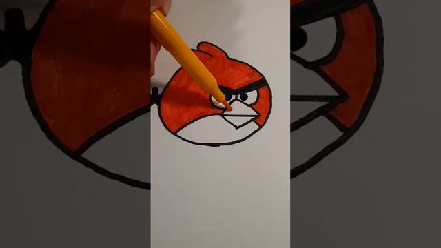 Рисуем птицу Рэда из Angry Birds!#РИСУНОК#РЭД#МАРКЕР#ЛИСТОКБУМАГИ смотреть онлайн