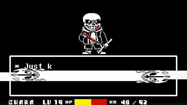 No Heal Undertale Last Breath Sans phase 2 (Chapter 1) |Undertale Fan-Game| смотреть онлайн