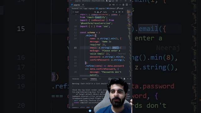 using zod for validation in react.js смотреть онлайн