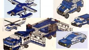 Lego. Лего. Собираем из деталей лего....Полиция.  Lego. Схемы и инструкции