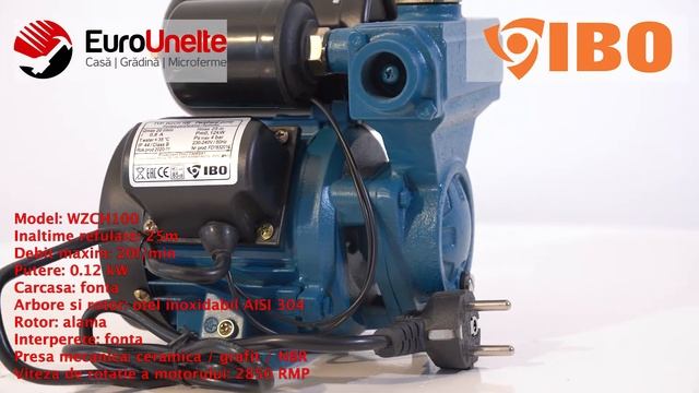 MINI HIDROFOR IBO DAMBAT WZCH 100, 1L, 0.12 KW, 20 L/MIN, H REFULARE 50M смотреть онлайн
