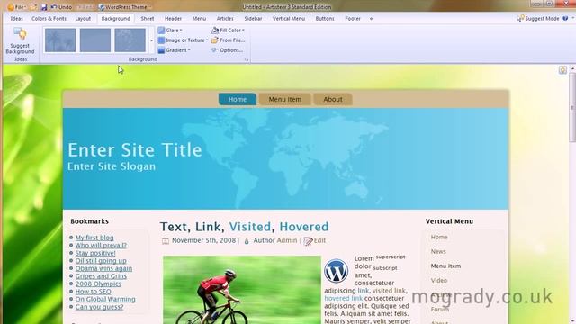 Artisteer Tutorial WordPress 4/14 Background смотреть онлайн