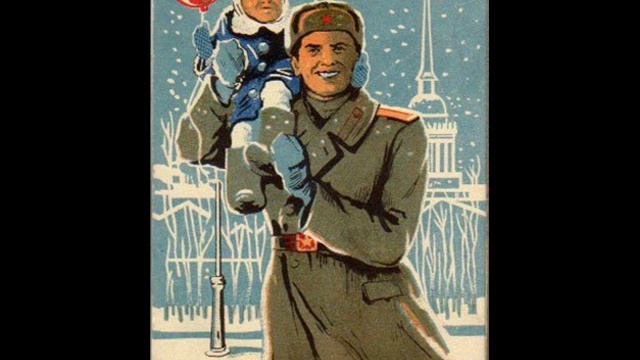 новогодние открытки СССР (слайдшоу) смотреть онлайн