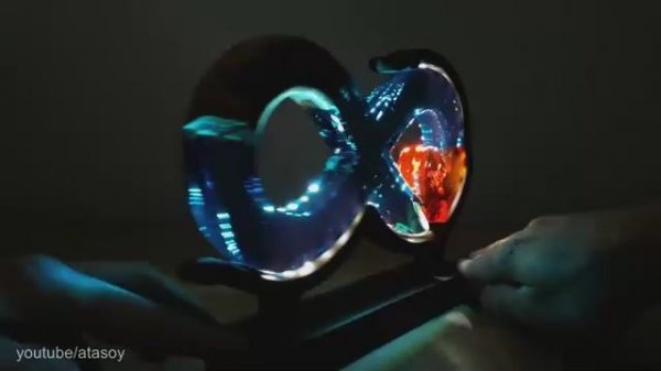 Декоративная лампа. Эпоксидная смола.