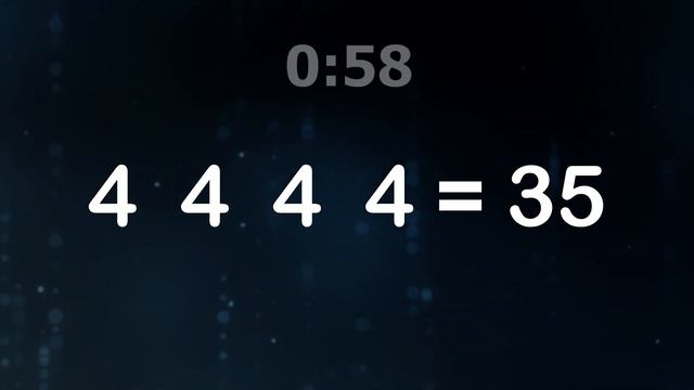 Только гений сможет расставить знаки, чтобы получить 35
