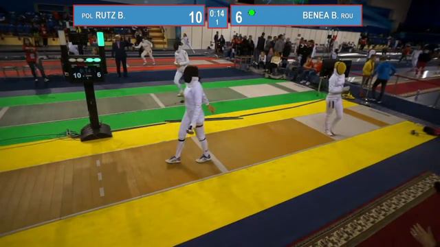 T32. RUTZ Barbara (POL) - BENEA Bianca (ROU). Epee women. смотреть онлайн
