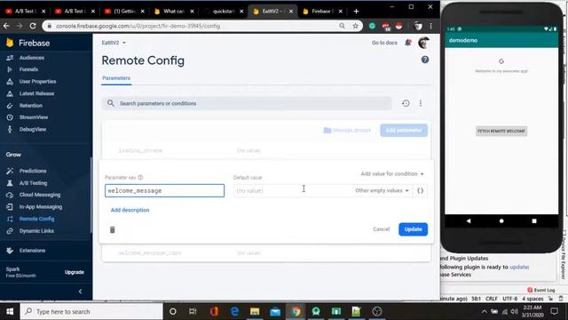 Perform A/B Test ? using Firebase Remote Config in Android | FirebaseTutorials.com смотреть онлайн