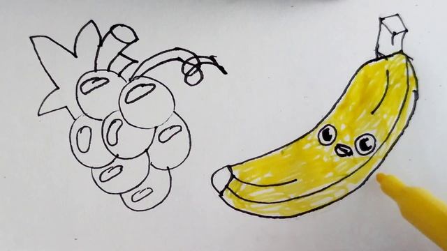 How To Draw Fruits Step By Step || Fruits Drawing Easy|| Draw Fruits For Kids