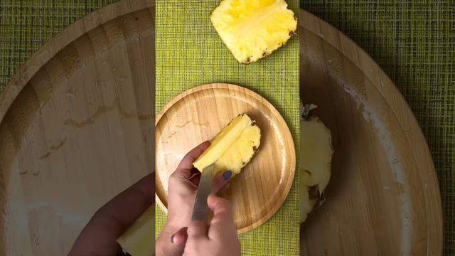 Как красиво и быстро нарезать ананас смотреть онлайн