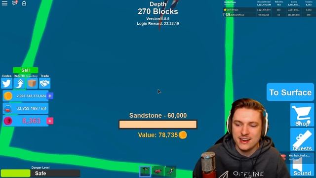 10 MYTHICAL SHINY PET CODES IN ROBLOX MINING SIMULATOR! смотреть онлайн