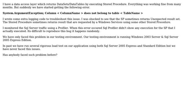 DevOps & SysAdmins: Sql Server 2005 Returns Results From Some Other SP (2 Solutions!!) смотреть онлайн