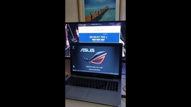 Установил SSD в ноутбук. Скорость загрузки 7сек. до рабочего стола ? смотреть онлайн