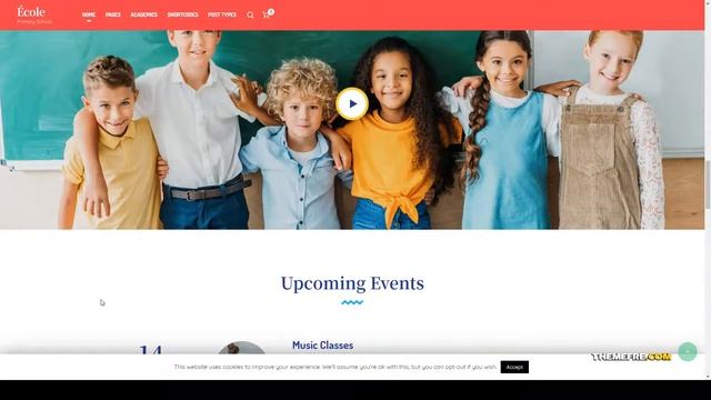 Ecole - Education and School WordPress Theme lesson school Melano смотреть онлайн