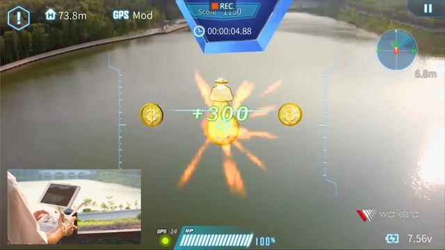 Walkera Aibao Drone MR Gaming Mode Operation Video смотреть онлайн