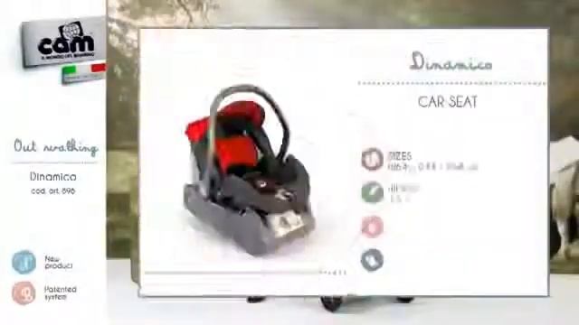 Коляска 3 в 1 Cam Dinamico Tris Low смотреть онлайн