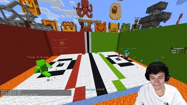 George Tries Minecraft Trickshots With Dream