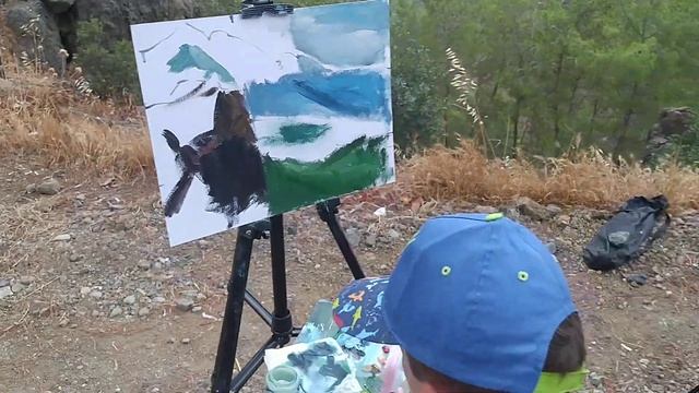 Рисуем красивые виды на смотровой площадке Кемере, июнь 2022 смотреть онлайн