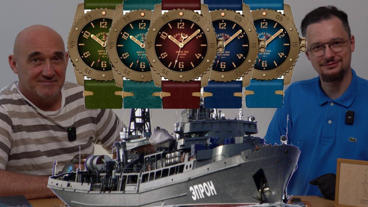 Часы из бронзы МорПрибор во славу ВМФ смотреть онлайн