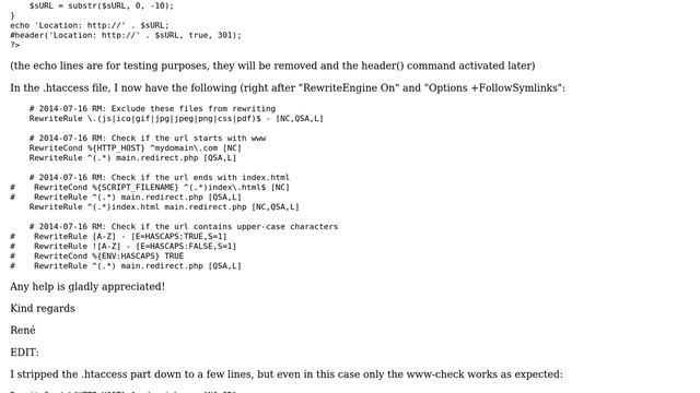 DevOps & SysAdmins: Why can't I redirect url's with "index.html" in it to a php file? смотреть онлайн