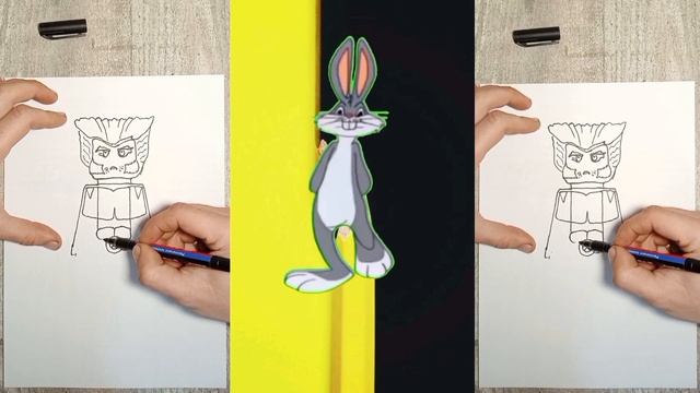 Creating a sketch of a block superhero смотреть онлайн