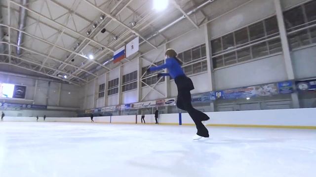 Двойной аксель + тройной тулуп. Агнета Латушкина 2A+3T смотреть онлайн