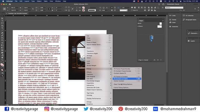 Placing and resizing of Images in InDesign (2021) смотреть онлайн
