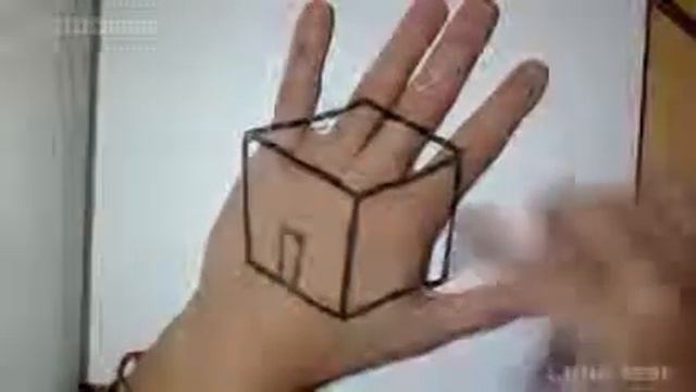 Человек рисует как будто всё настоящее. смотреть онлайн