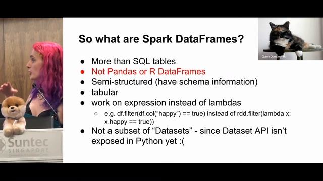 Improving PySpark Performance: Spark performance beyond the JVM - PyDataSG смотреть онлайн