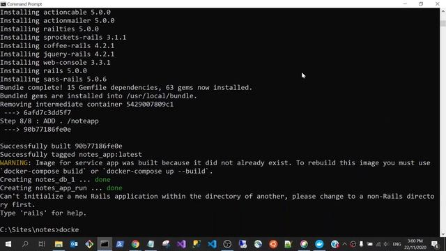 Deploy Ruby on Rails web app (with MySql) to run on Docker (Linux) in Window 10 & Visual Studio Cod смотреть онлайн