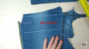 Сумка из старых джинсов своими руками. Такую хоть подарить, хоть продать не стыдно