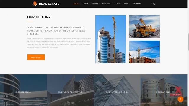 Real Estate - Construction Company Website Template TMT Ashkii Skenan смотреть онлайн