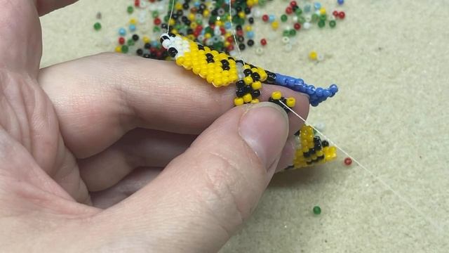 Тигр с ёлкой / Часть 3 // Совместное плетение смотреть онлайн