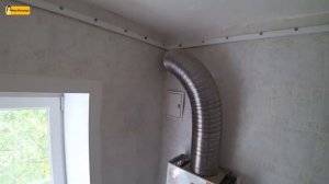 ✅ Натяжные потолки на кухне с газовой колонкой | Как закрыть трубу от газовой колонки ⭐⭐⭐Мне Потоло