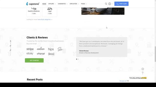 Mika Job Board WordPress Theme recruitment listing смотреть онлайн