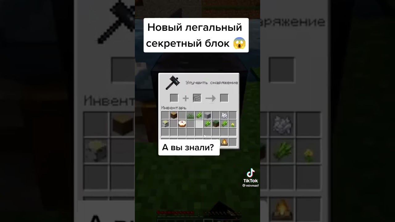 New legal secret block in Minecraft #Shorts смотреть онлайн