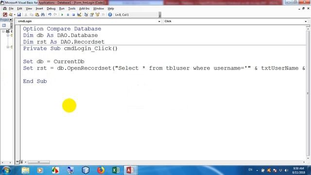 Create Login For DBMS смотреть онлайн