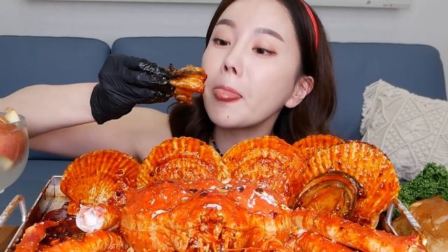 [Mukbang ASMR] 알싸한? 마라 킹크랩 ? 해물찜 레시피 ! 인도간식 Puri Mala KingCrab (Recipe)? Seafood Eatingshow Ssoyoun смотреть онлайн